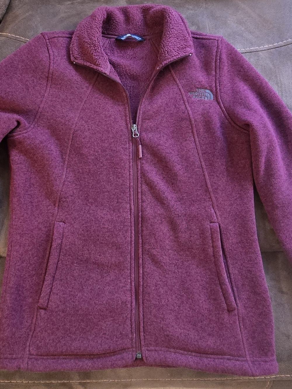 The North Face Kids' Magenta Fleece Jacket - Full Zip